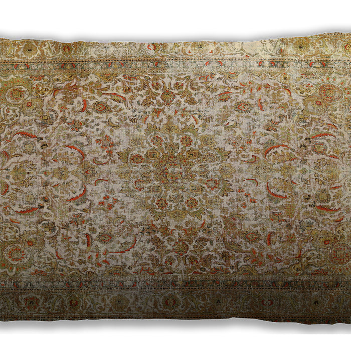 Traditional Classic Rectangular Light Brown Lumbar Throw Pillow, 13 inch by 19 inch, lbtr1848