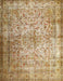 Machine Washable Traditional Light Brown Rug, wshtr1848