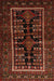 Traditional Dark Sienna Brown Persian Rug, tr1849