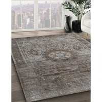 Traditional Gunmetal Gray Persian Rug, tr1850