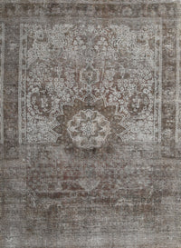 Machine Washable Traditional Gunmetal Gray Rug, wshtr1850