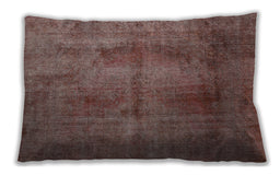 Traditional Classic Rectangular Chestnut Brown Lumbar Throw Pillow, 13 inch by 19 inch, lbtr1851