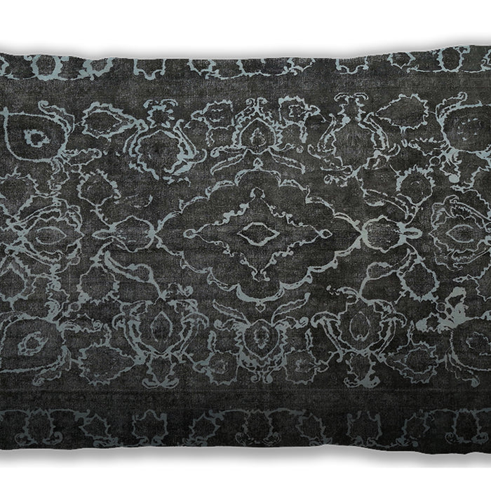 Traditional Classic Rectangular Silver Gray Lumbar Throw Pillow, 13 inch by 19 inch, lbtr1852
