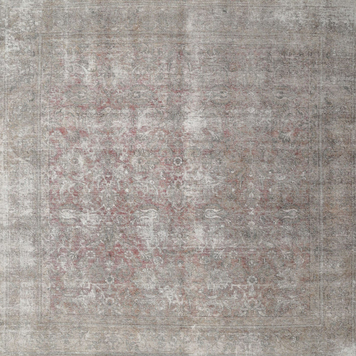 Square Traditional Rose Purple Persian Rug, tr1858