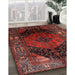 Machine Washable Traditional Chestnut Brown Rug in a Family Room, wshtr1859