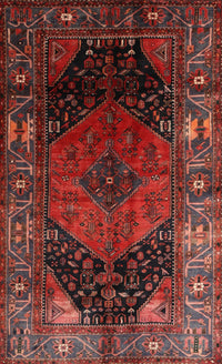 Machine Washable Traditional Chestnut Brown Rug, wshtr1859