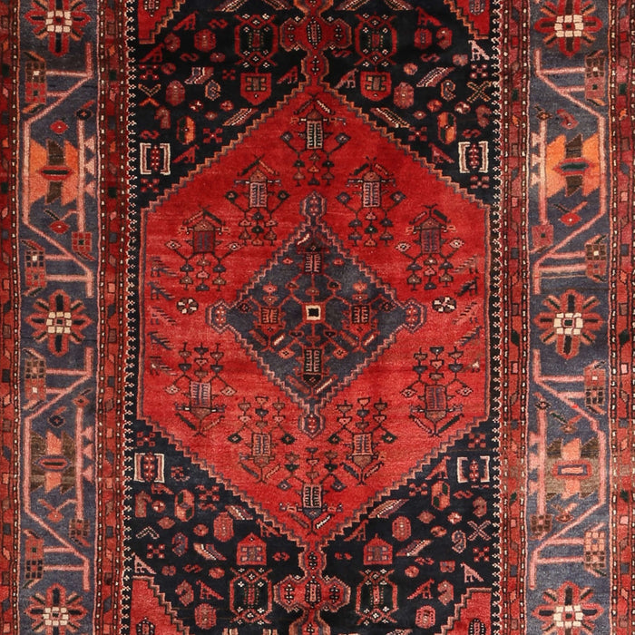 Machine Washable Traditional Chestnut Brown Rug, wshtr1859