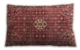 Traditional Classic Rectangular Sunrise Orange Lumbar Throw Pillow, 13 inch by 19 inch, lbtr185