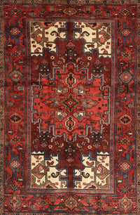 Machine Washable Traditional Sienna Brown Rug, wshtr1860