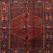 Square Traditional Brown Red Persian Rug, tr1861