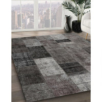 Traditional Gray Patchwork Rug, tr1862