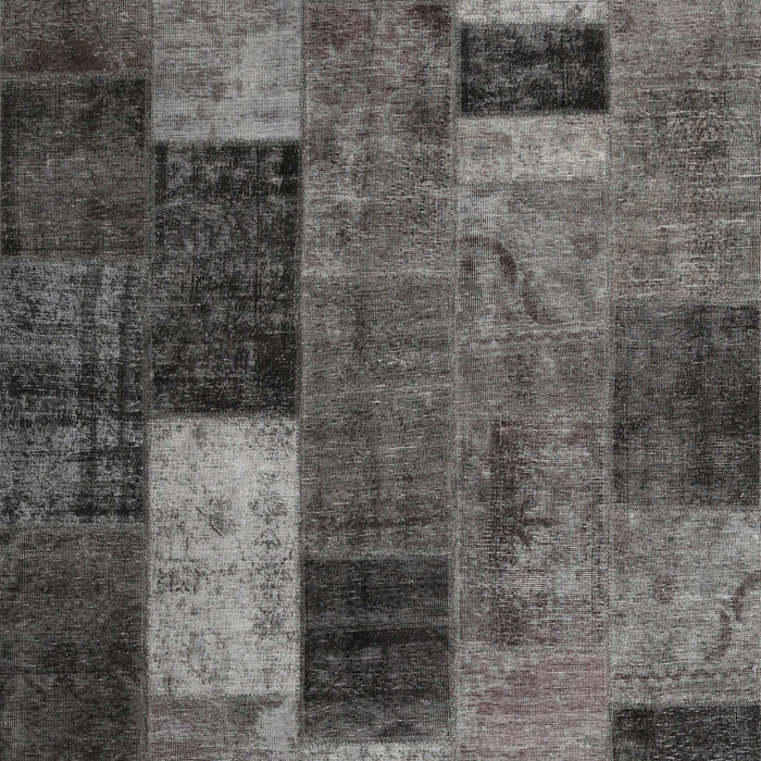 Traditional Gray Patchwork Rug, tr1862