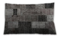 Traditional Classic Rectangular Gray Lumbar Throw Pillow, 13 inch by 19 inch, lbtr1862