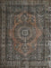 Machine Washable Traditional Mocha Brown Rug, wshtr1863