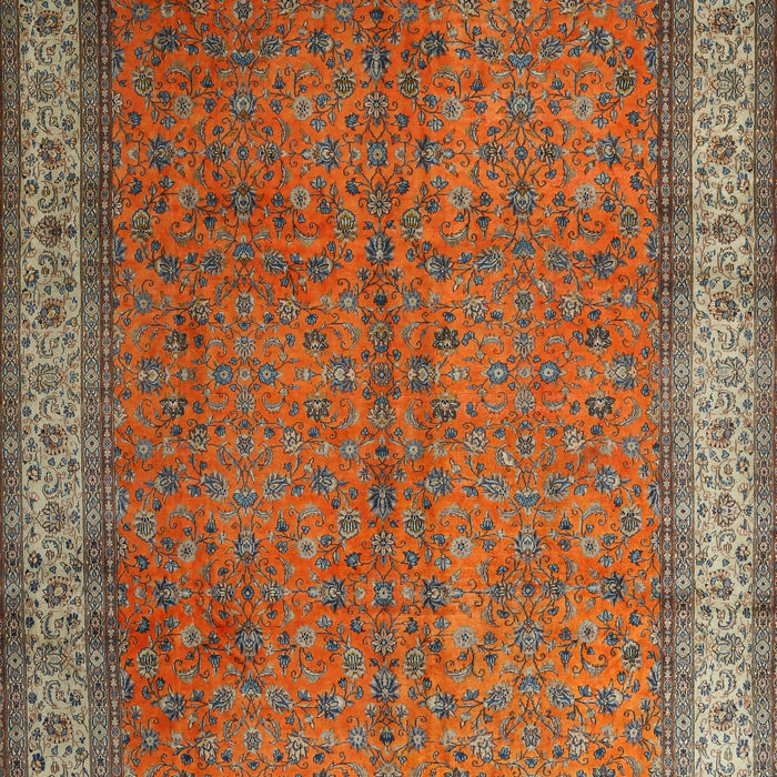 Traditional Dark Almond Brown Persian Rug, tr1864