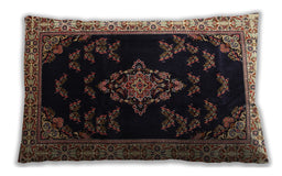 Traditional Classic Rectangular Chocolate Brown Lumbar Throw Pillow, 13 inch by 19 inch, lbtr1865