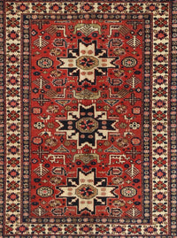 Machine Washable Traditional Cranberry Red Rug, wshtr1869