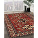 Machine Washable Traditional Cranberry Red Rug in a Family Room, wshtr1869