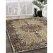 Machine Washable Traditional Sepia Brown Rug in a Family Room, wshtr1870