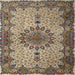 Round Machine Washable Traditional Sepia Brown Rug, wshtr1870