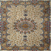 Square Traditional Reddish Brown Persian Rug, tr1870