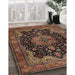 Traditional Red Persian Rug in Family Room, tr1871