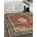 Traditional Camel Brown Persian Rug in Family Room, tr1872