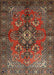 Traditional Saffron Red Persian Rug, tr1876