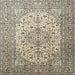 Round Machine Washable Traditional Brown Rug, wshtr1877