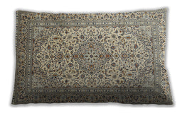 Traditional Classic Rectangular Brown Lumbar Throw Pillow, 13 inch by 19 inch, lbtr1877