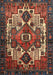 Machine Washable Traditional Dark Almond Brown Rug, wshtr1878