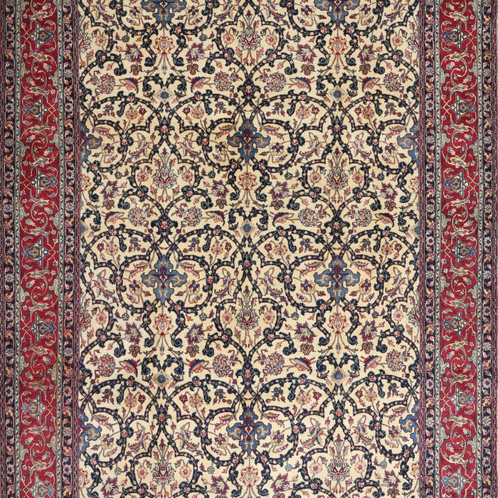 Traditional Light French Beige Brown Persian Rug, tr1880