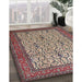 Traditional Light French Beige Brown Persian Rug in Family Room, tr1880