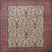 Square Traditional Light French Beige Brown Persian Rug, tr1880