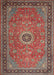 Machine Washable Traditional Fire Brick Red Rug, wshtr1884