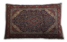 Traditional Classic Rectangular Dark Almond Brown Lumbar Throw Pillow, 13 inch by 19 inch, lbtr1885