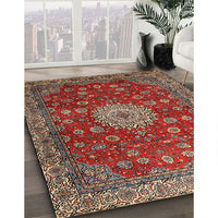 Traditional Brown Medallion Rug, tr1888