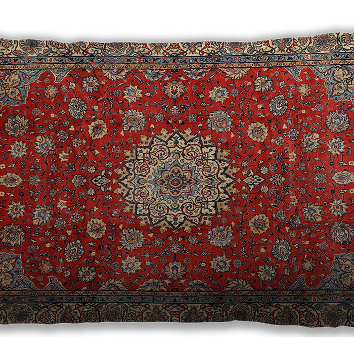 Traditional Classic Rectangular Brown Lumbar Throw Pillow, 13 inch by 19 inch, lbtr1888