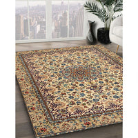 Traditional Reddish Brown Medallion Rug, tr1890