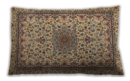 Traditional Classic Rectangular Sepia Brown Lumbar Throw Pillow, 13 inch by 19 inch, lbtr1890