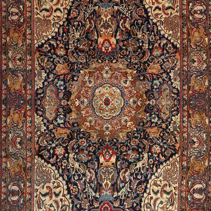 Machine Washable Traditional Orange Brown Rug, wshtr1891
