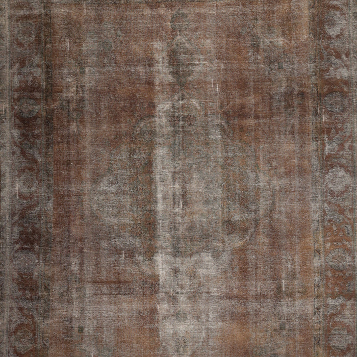 Traditional Dark Almond Brown Persian Rug, tr1892