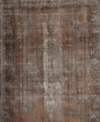 Machine Washable Traditional Dark Almond Brown Rug, wshtr1892