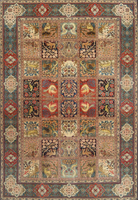 Machine Washable Traditional Dark Sienna Brown Rug, wshtr1894