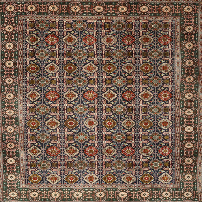 Square Traditional Bakers Brown Persian Rug, tr1895