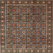 Square Traditional Bakers Brown Persian Rug, tr1895