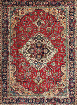 Machine Washable Traditional Saffron Red Rug, wshtr1897