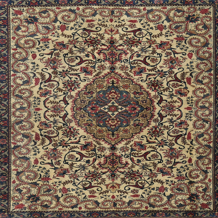 Square Traditional Bakers Brown Persian Rug, tr1898