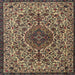 Square Traditional Bakers Brown Persian Rug, tr1898
