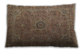 Traditional Classic Rectangular Peru Brown Lumbar Throw Pillow, 13 inch by 19 inch, lbtr1899